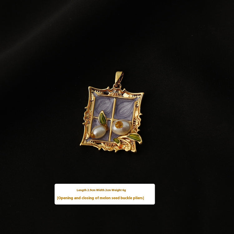 Pearl Flower Necklace Pendants