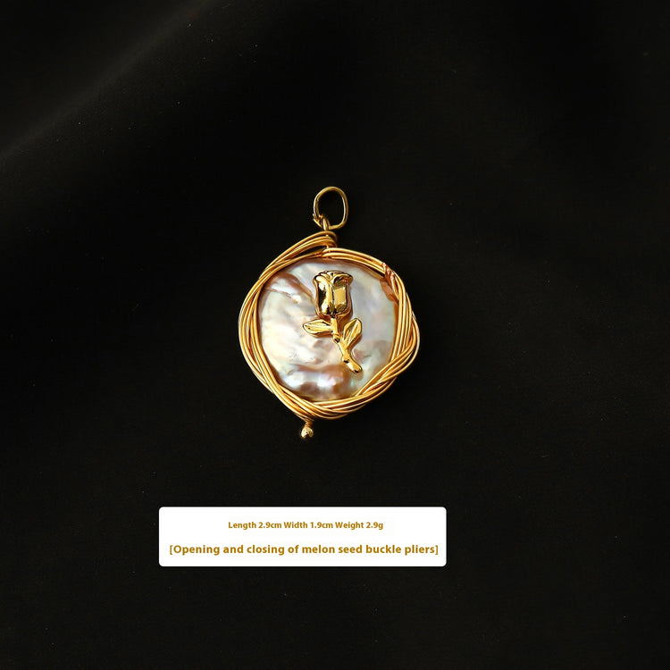 Pearl Flower Necklace Pendants