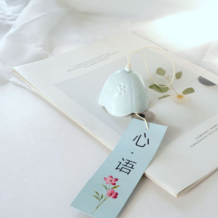 Wind Chimes Orchid Ceramic Ornaments