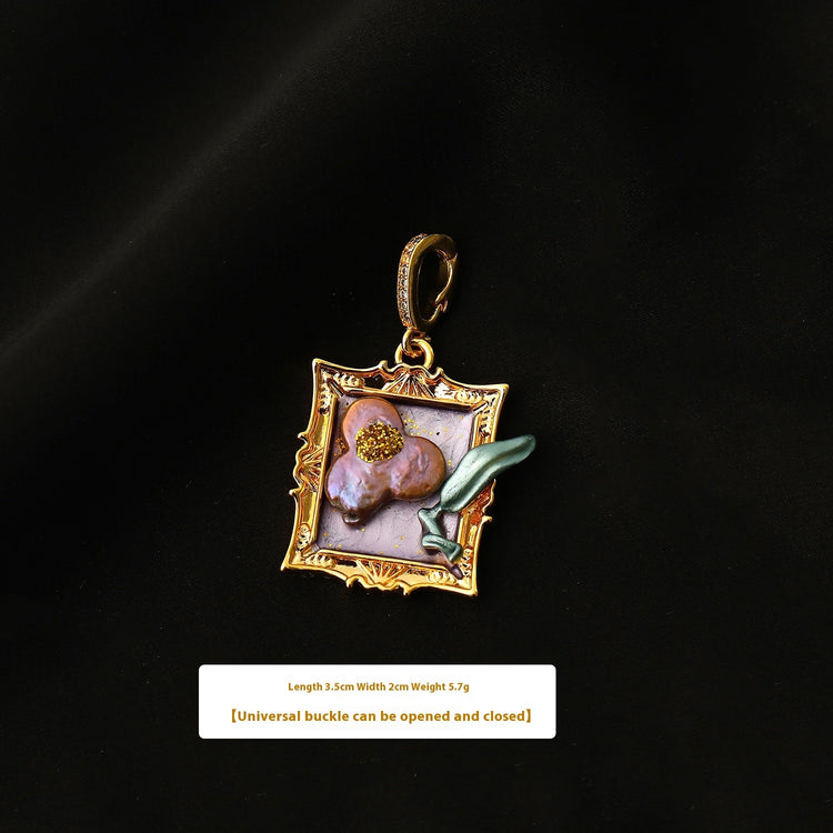 Pearl Flower Necklace Pendants