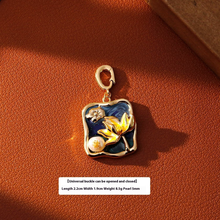 Pearl Flower Necklace Pendants