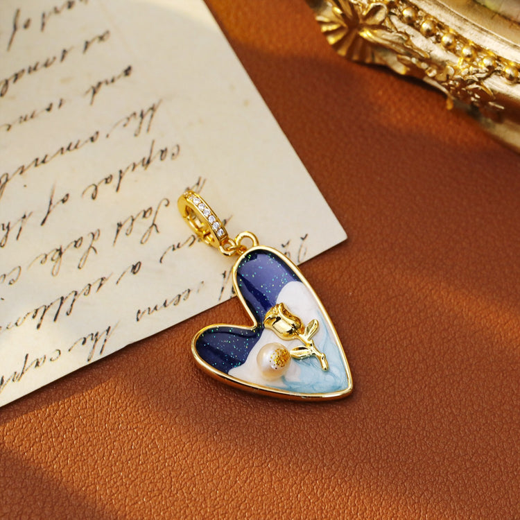 Pearl Flower Necklace Pendants