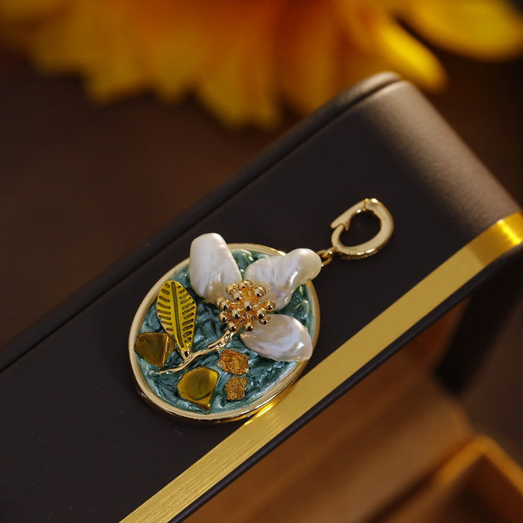 Pearl Flower Necklace Pendants