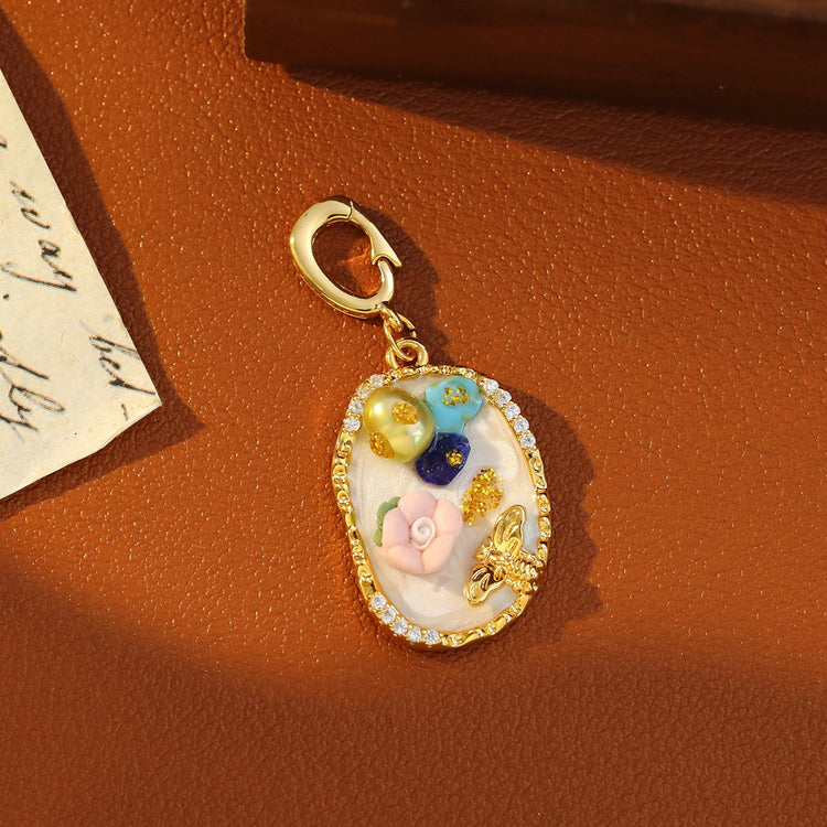 Pearl Flower Necklace Pendants