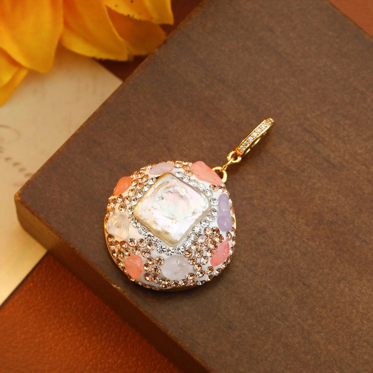 Pearl Flower Necklace Pendants