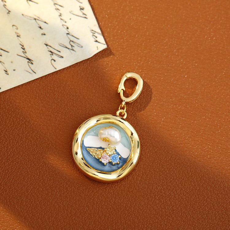 Pearl Flower Necklace Pendants