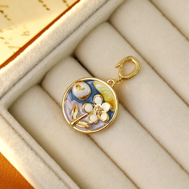 Pearl Flower Necklace Pendants