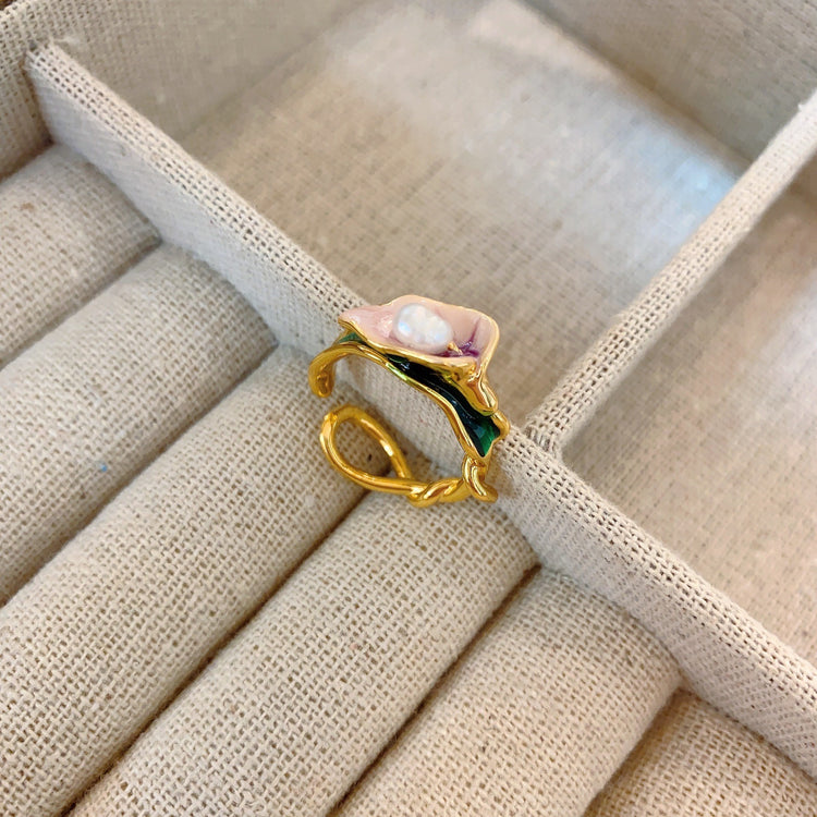 Natural Baroque Pearl Ring