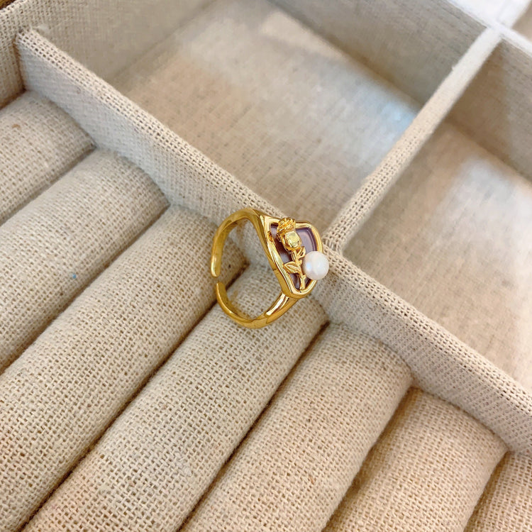 Natural Baroque Pearl Ring