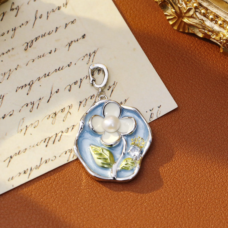 Pearl Flower Necklace Pendants