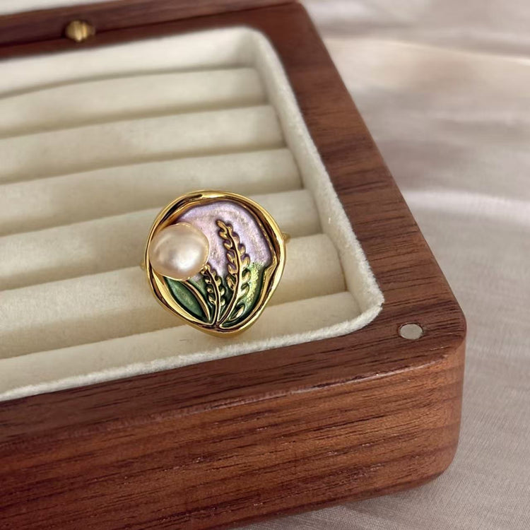 Natural Baroque Pearl Ring