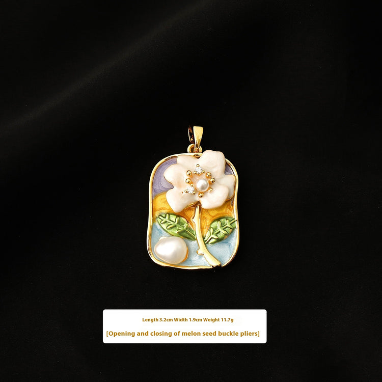 Pearl Flower Necklace Pendants
