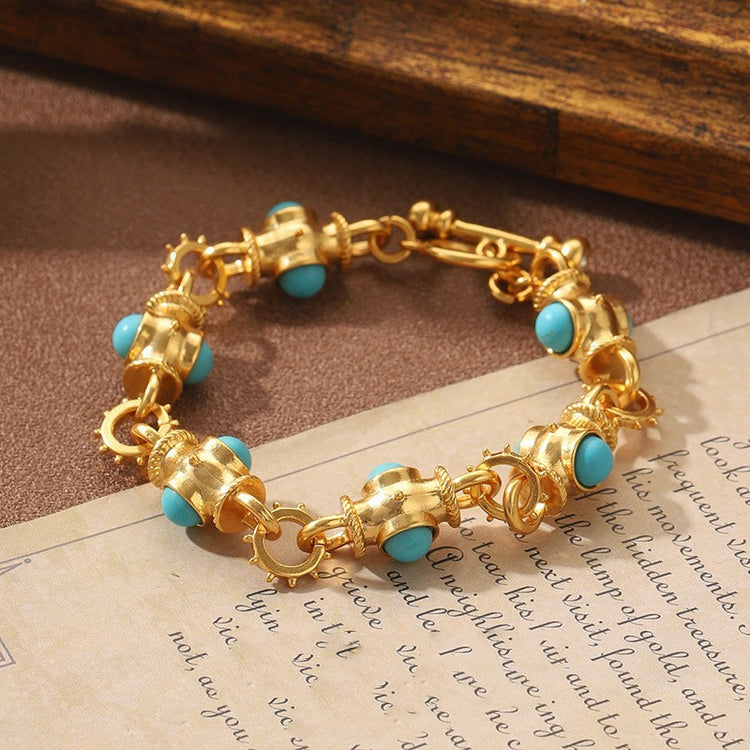 Ethereal Glazed Geometric Bracelet