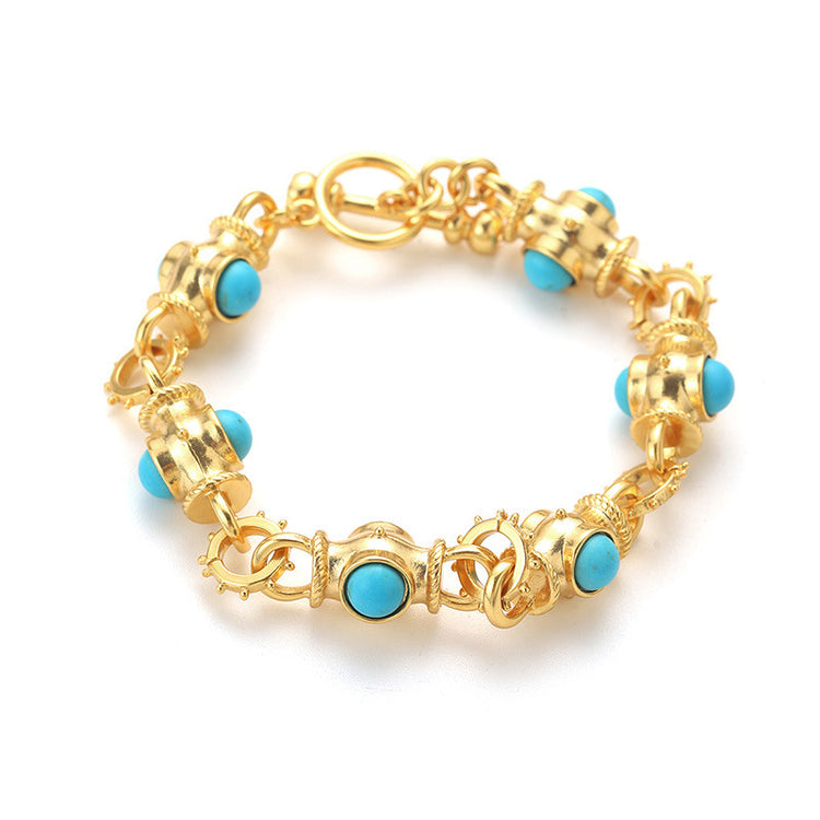 Ethereal Glazed Geometric Bracelet