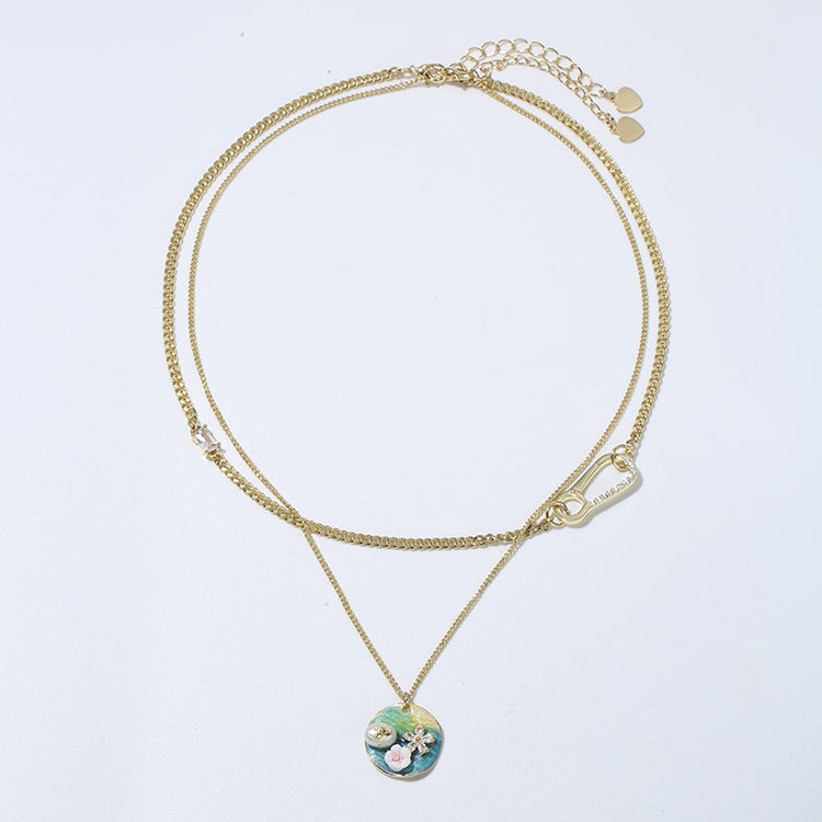 Jardin Monet Pearl Pendant Necklace