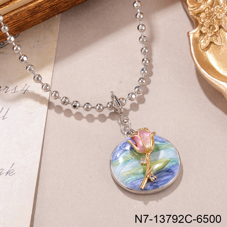 Jardin Monet Pearl Pendant Necklace