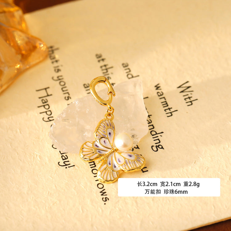 Pearl Flower Necklace Pendants