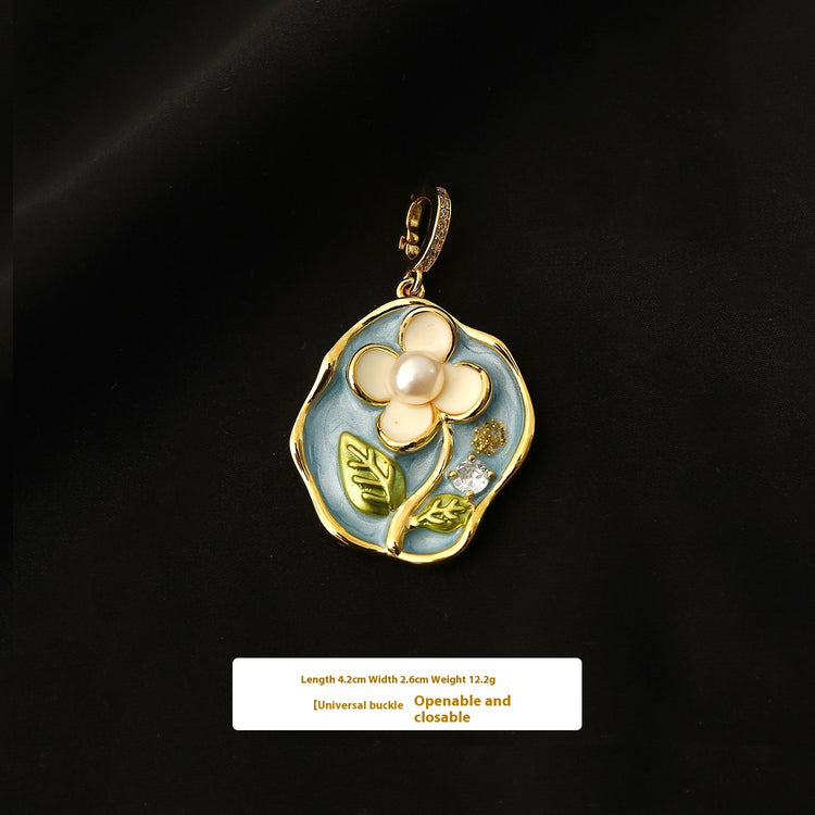 Pearl Flower Necklace Pendants