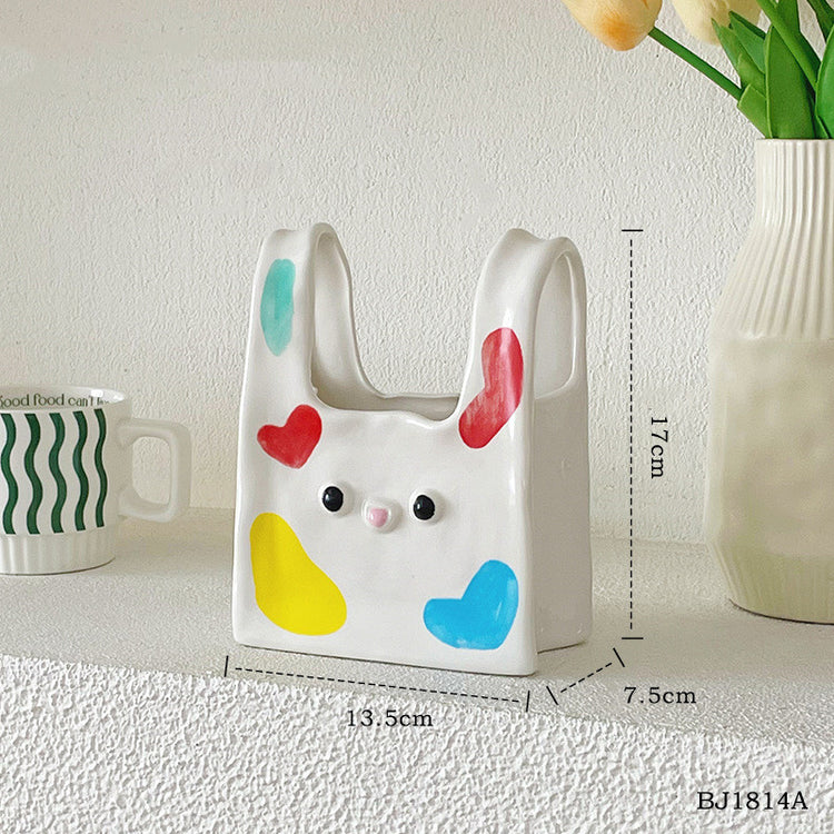 Cute Shopping Ceramic Bag